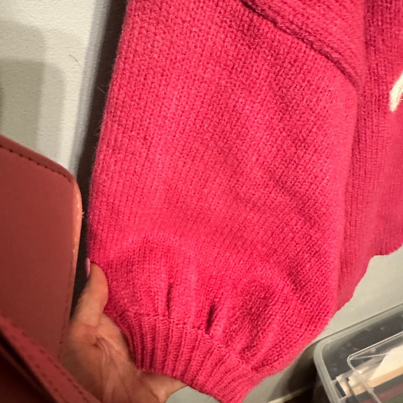 Dark Pink Sweater by GeeGee size 1XL fits more like a Large - Picture 4 of 7